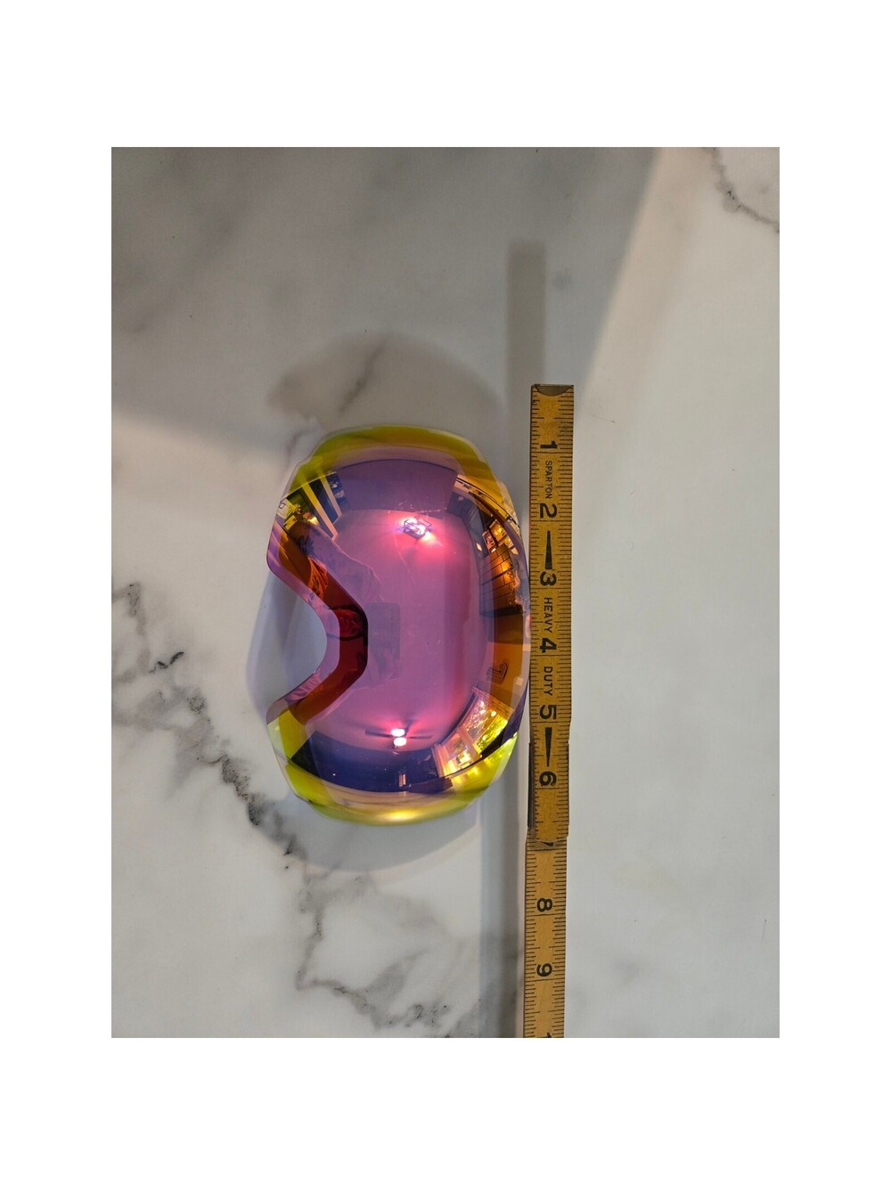 Spherical Frameless Ski Snowboard Goggle Replacement Lens Pink Purple Iridescent